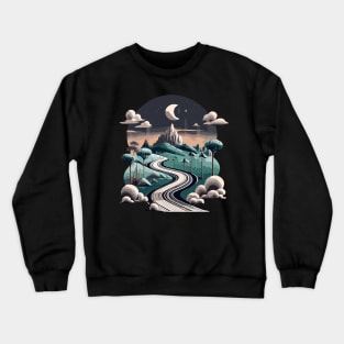 Dawn on the Mountain Trail Crewneck Sweatshirt